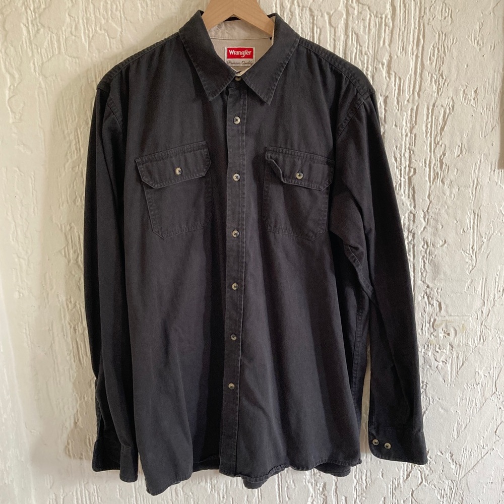 Wrangler Button Down Shirt Size Large Tall